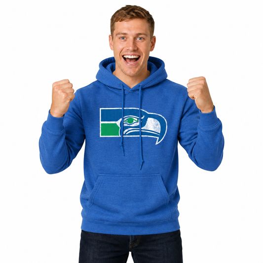 Seattle Seahawks Modern Throwback Fleece Hoodie - Royal