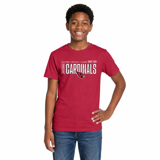 Arizona Cardinals NFL Youth Modern Endzone T-Shirt Unisex Boys Girls - Cardinal
