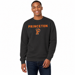 Princeton Tigers Adult Arch & Logo Soft Style Gameday Crewneck Sweatshirt - Black
