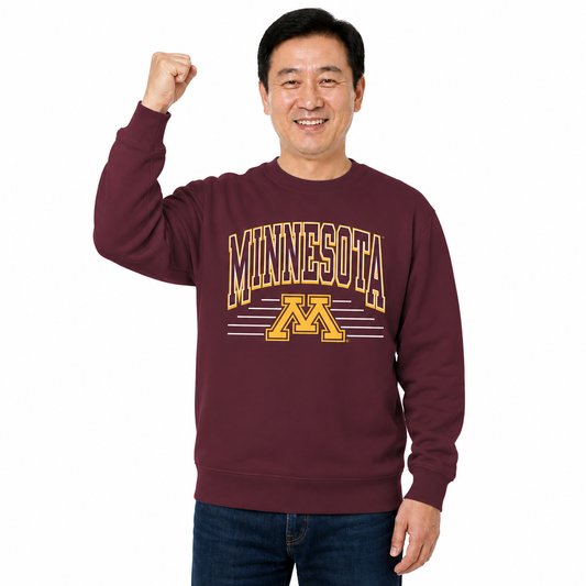 Minnesota Golden Gophers NCAA Overtime Classics Crewneck Sweatshirt - Maroon