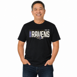 Baltimore Ravens  NFL Shirt Men Women Unisex Tag-Free Cotton Gameday Tee - Black