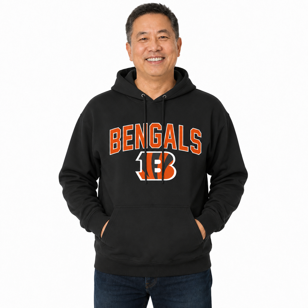 Cincinnati Bengals NFL Home Team Hoodie Sweatshirt - Black