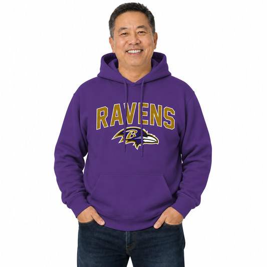Baltimore Ravens NFL Home Team Hoodie Sweatshirt - Purple