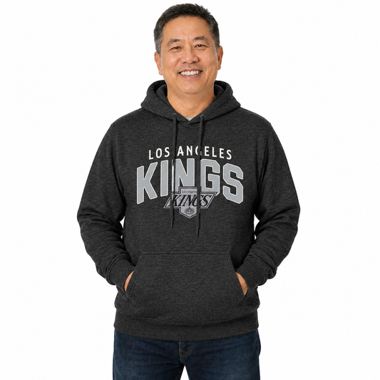 Los Angeles Kings Kings Hoodie Fleece Sweatshirt for Men and Women - Black Heather