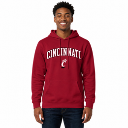 CINN Arch & Logo Gameday Hoodie - Red