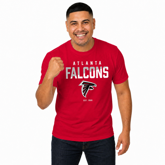 Atlanta Falcons NFL Color Block Tee - Red