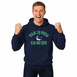 Vancouver Canucks Hoodie Pullover Sweatshirt - Navy