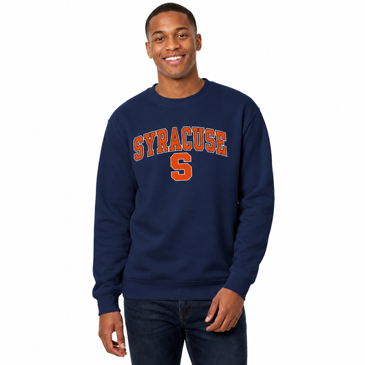 Syracuse Orange Adult Arch & Logo Soft Style Gameday Crewneck Sweatshirt - Navy