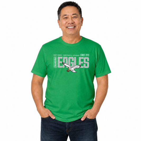 Philadelphia Eagles  NFL Shirt Men Women Unisex Tag-Free Cotton Gameday Tee - Kelly Green
