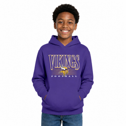 Minnesota Vikings  Youth NFL Overtime Blueprint Fleece Hoodie Sweatshirt - Purple