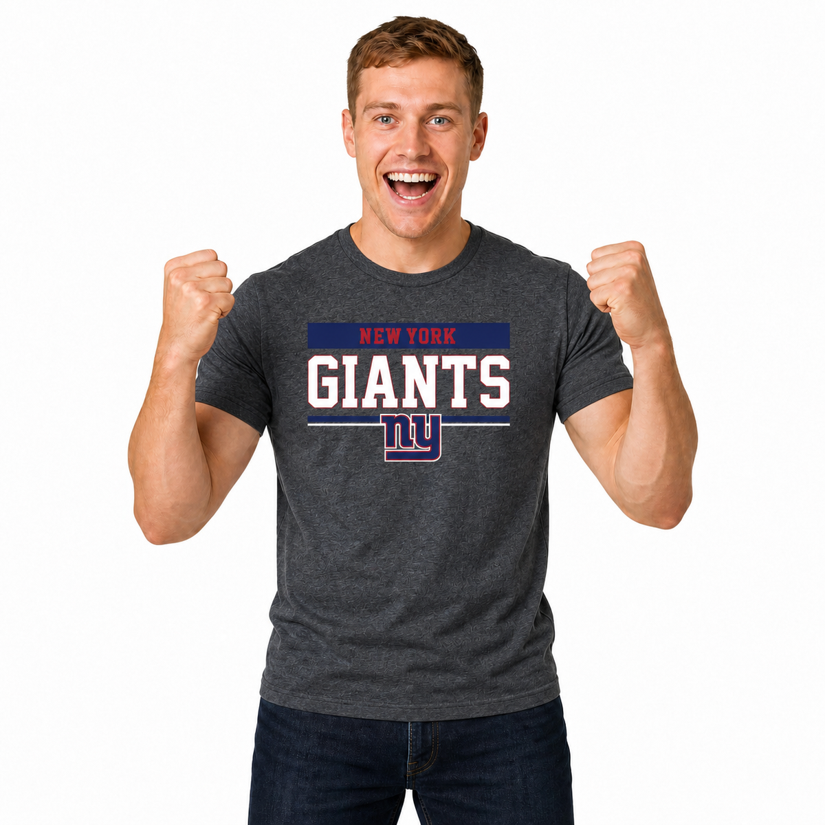 New York Giants Charcoal T-Shirt for Men and Women - Charcoal