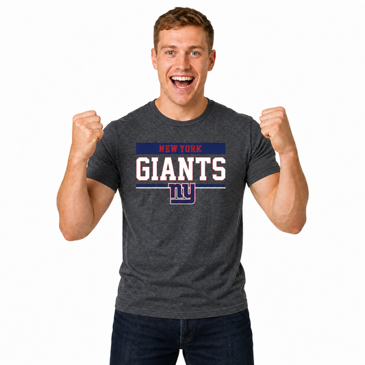 New York Giants Charcoal T-Shirt for Men and Women - Charcoal
