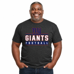 New York Giants NFL Adult MVP True Fan T-Shirt - Charcoal