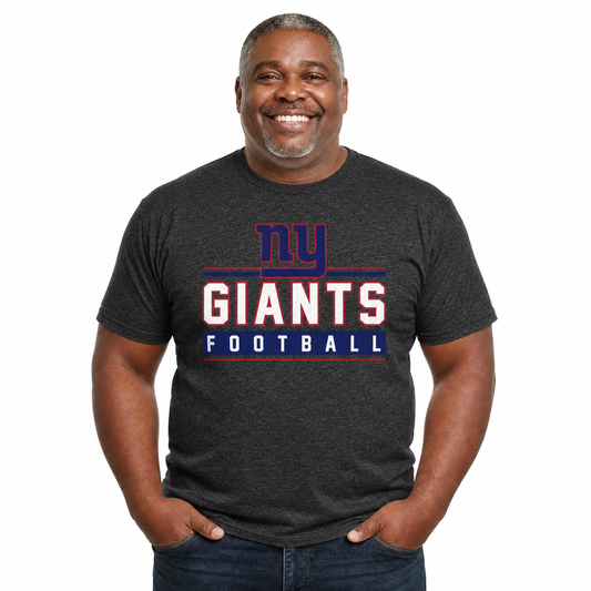 New York Giants NFL Adult MVP True Fan T-Shirt - Charcoal