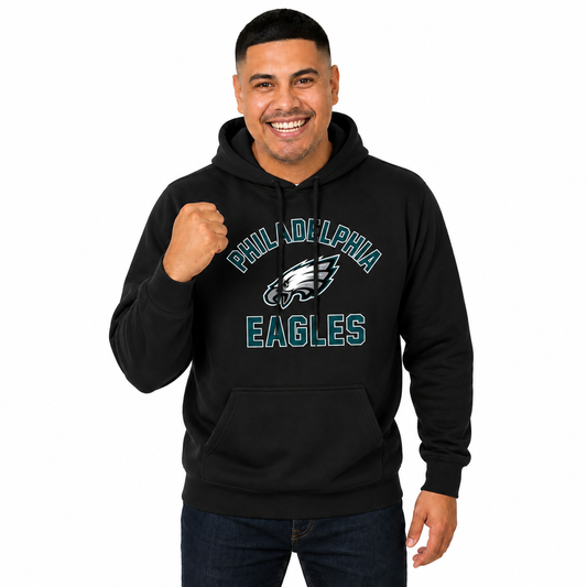 Philadelphia Eagles Gameday Hoodie Pullover Sweatshirt - Black