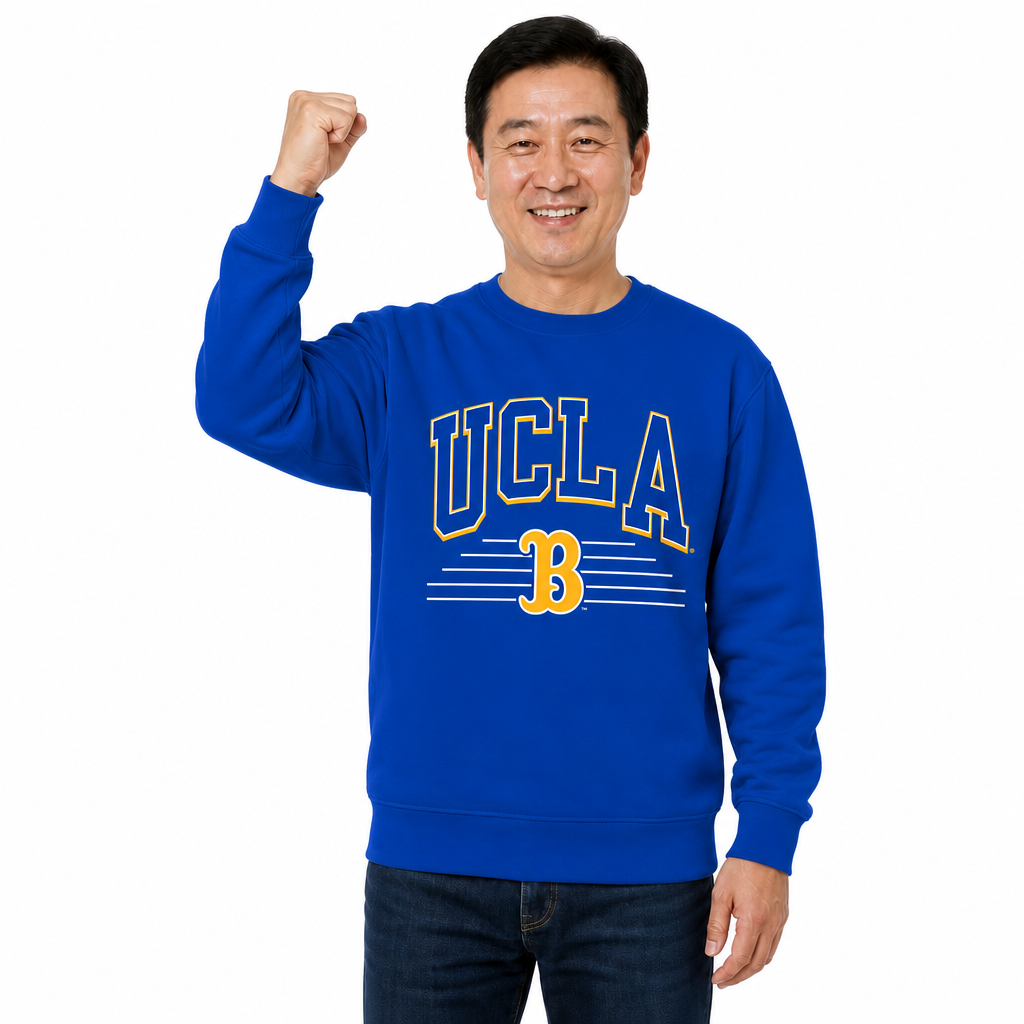 UCLA Bruins NCAA Overtime Classics Crewneck Sweatshirt Men Women - Blue
