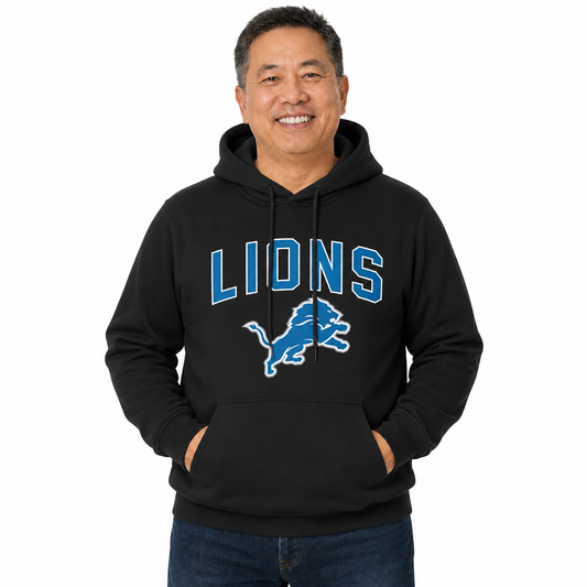 Detroit Lions NFL Home Team Hoodie Sweatshirt - Black
