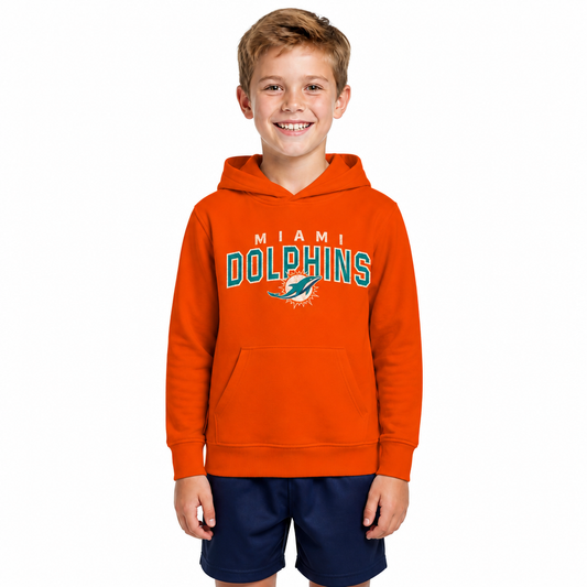 Miami Dolphins NFL Youth Starting Fresh Hoodie for Boys and Girls - Orange