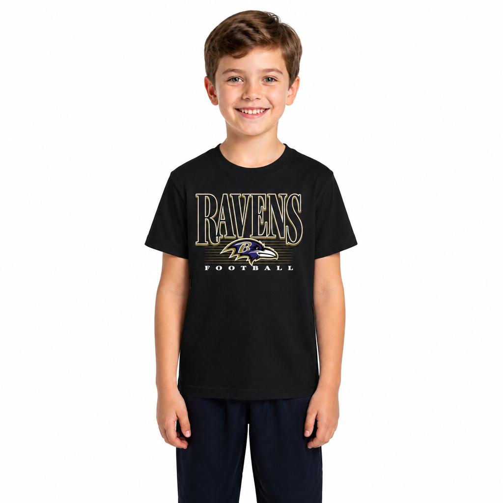 Baltimore Ravens NFL Youth Overtime T-Shirt - Black