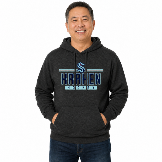 Seattle Kraken Kraken Hoodie Sweatshirt for Men and Women - Charcoal