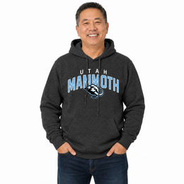 Utah Mammoth  Powerplay Hoodie Sweatshirt - Black Heather