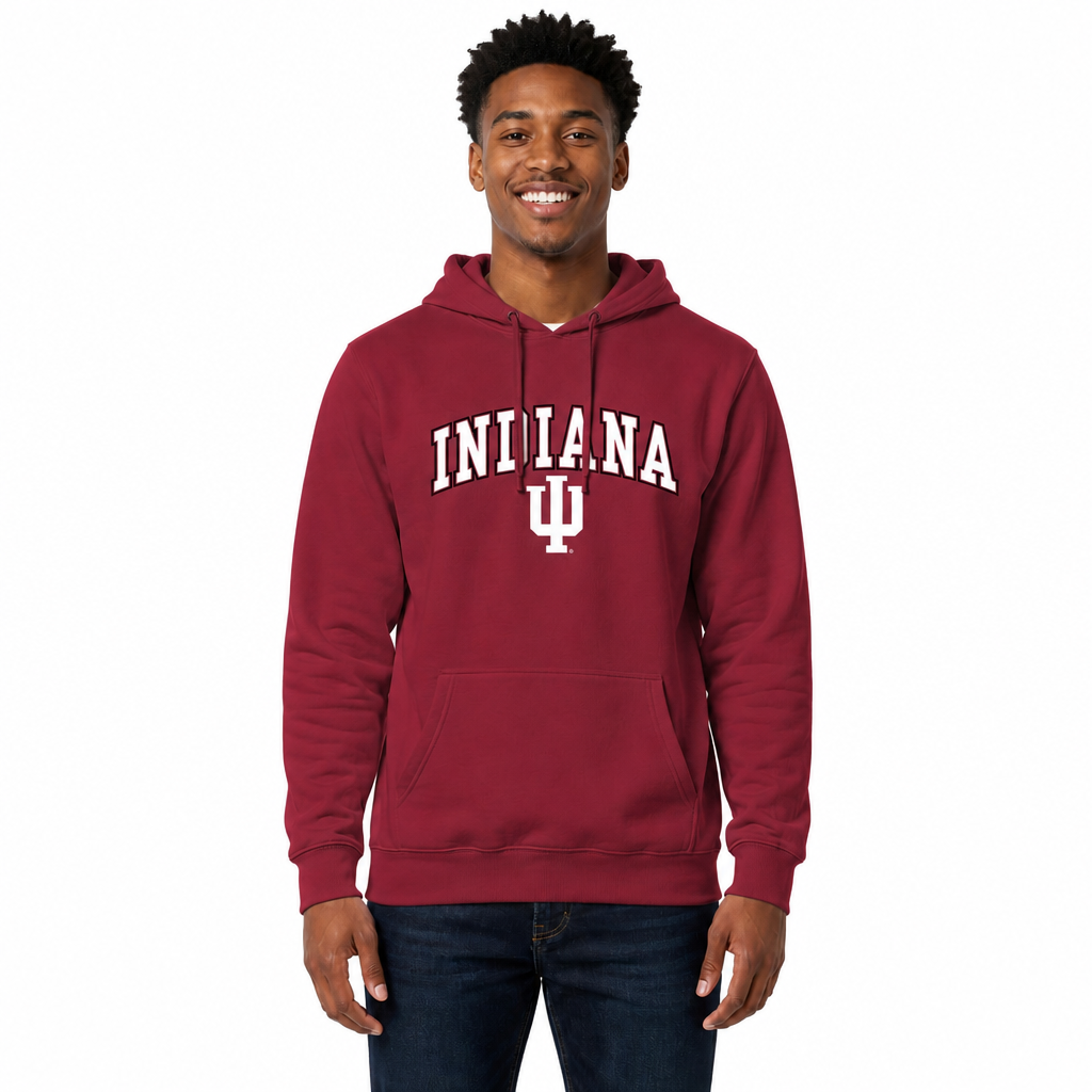 IND Arch & Logo Gameday Hoodie - Crimson