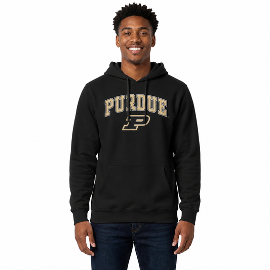 PUR Arch & Logo Gameday Hoodie - Black