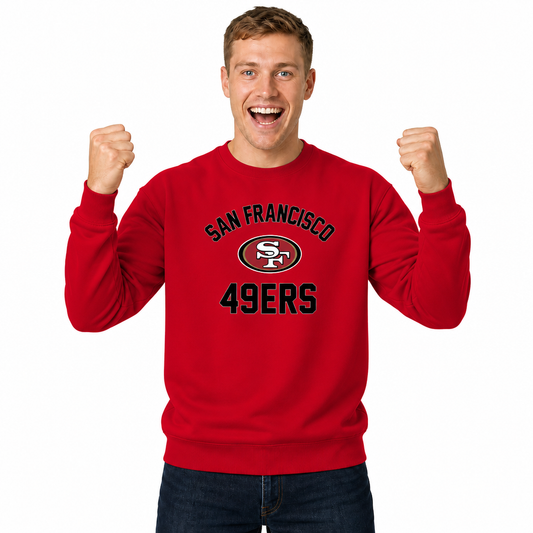 San Francisco 49ers  NFL Crewneck Sweatshirt - Red