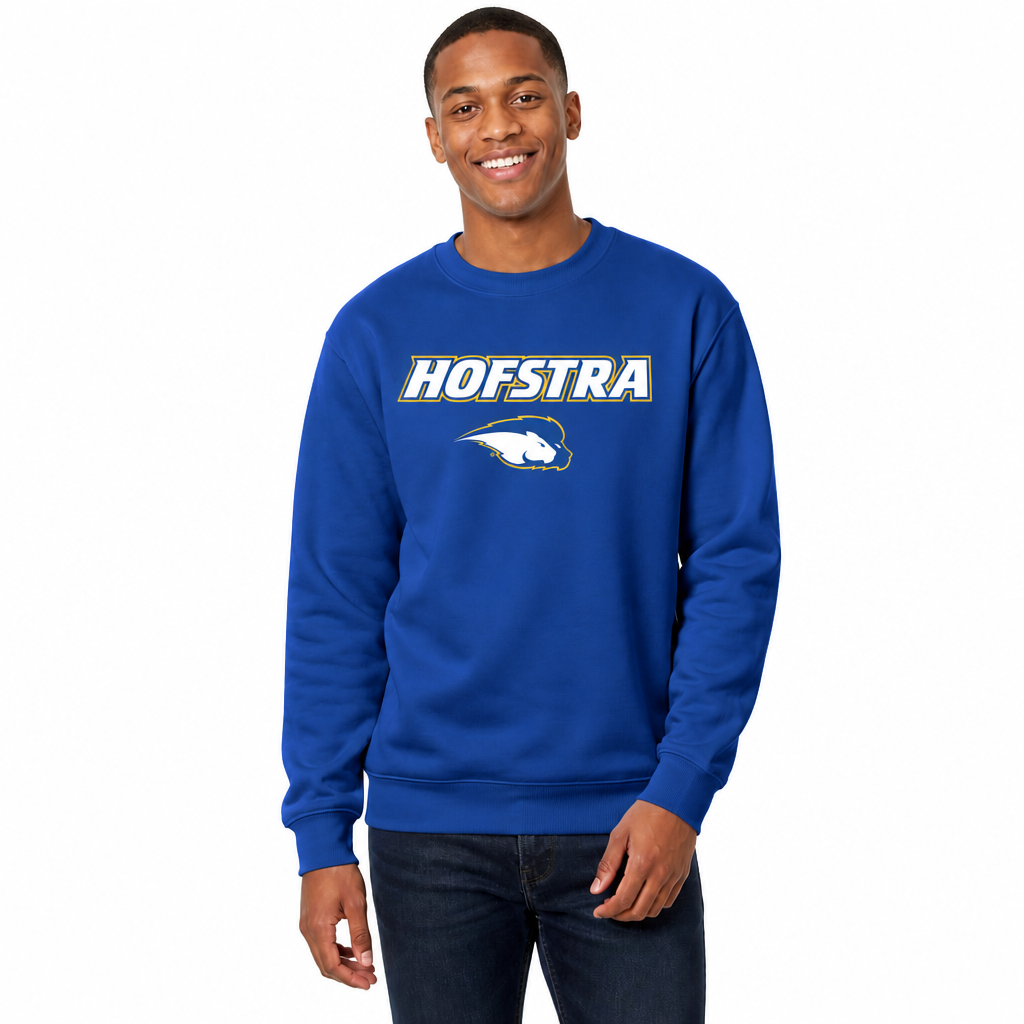 Hofstra Pride Adult Arch & Logo Soft Style Gameday Crewneck Sweatshirt - Royal