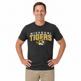 Missouri Tigers T-Shirt Heathered for Men and Women - Black Heather