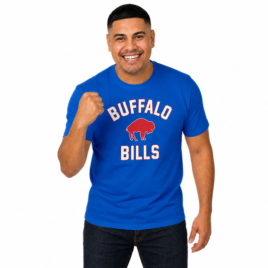 Buffalo Bills Mens Womens Retro Gameday Tee - Royal