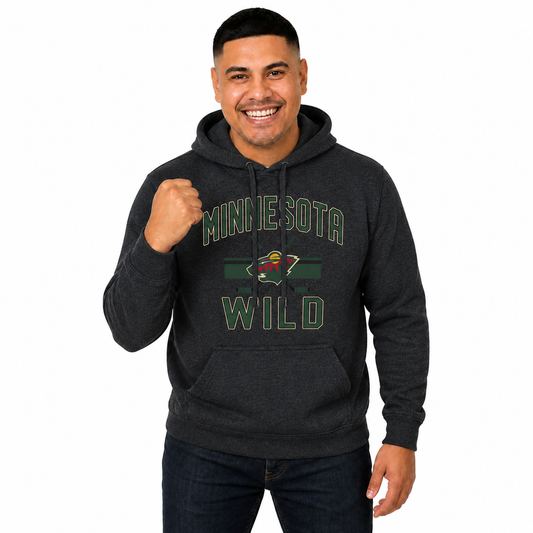 Minnesota Wild Wild Hoodie Fleece Hooded Sweatshirt - Black