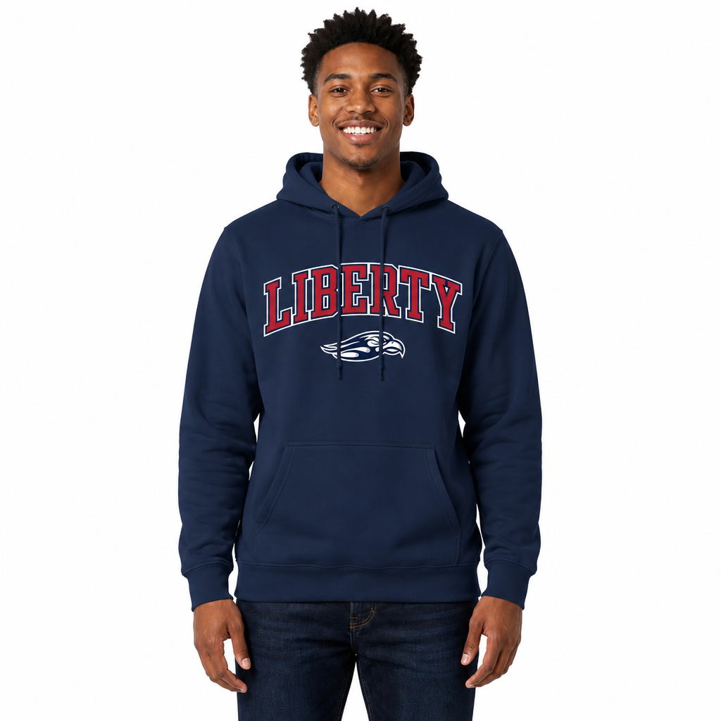 LIB Arch & Logo Gameday Hoodie - Navy