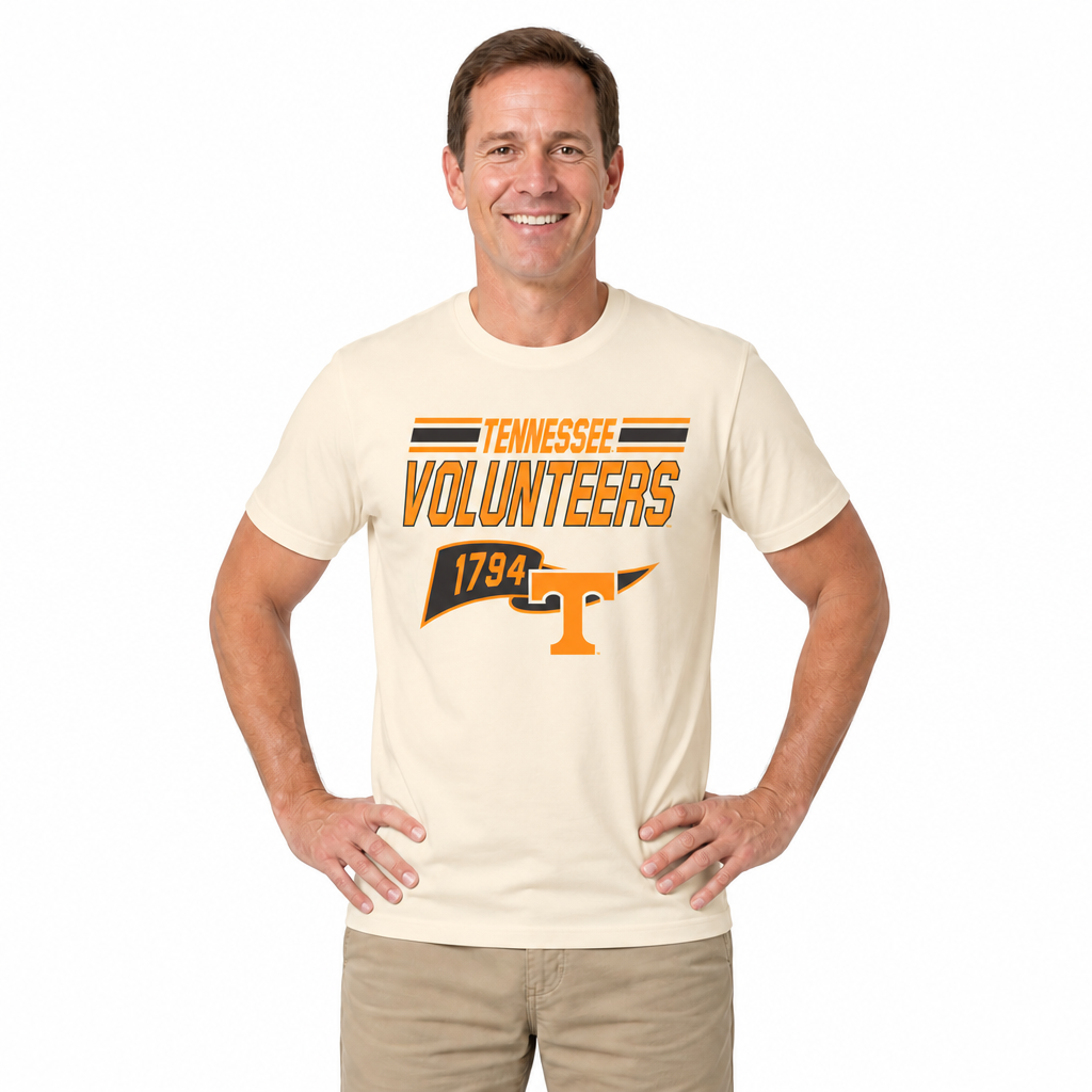 Tennessee Volunteers Varsity Club Pennant Shirt - Off White