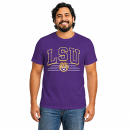 LSU Tigers  NCAA Overtime Classics Unisex T-Shirt - Purple