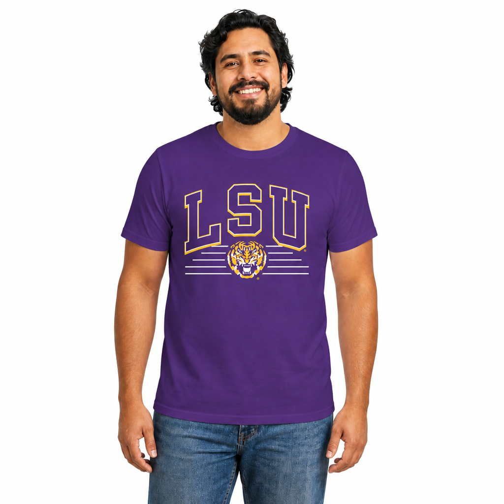 LSU Tigers  NCAA Overtime Classics Unisex T-Shirt - Purple
