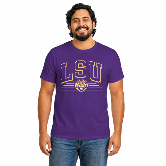 LSU Tigers  NCAA Overtime Classics Unisex T-Shirt - Purple