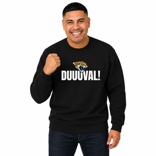 Jacksonville Jaguars NFL Adult Slogan Crewneck Sweatshirt - Black