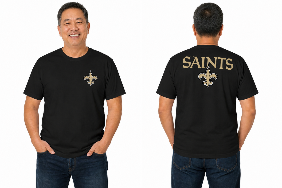 New Orleans Saints NFL Final Countdown T-Shirt Men Women - Black