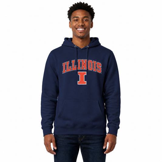 ILL Arch & Logo Gameday Hoodie - Navy