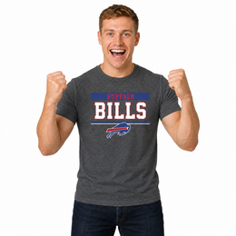 Buffalo Bills Charcoal T-Shirt for Men and Women - Charcoal
