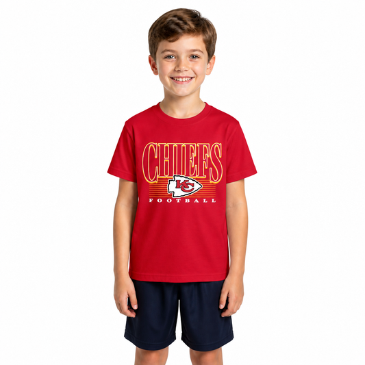 Kansas City Chiefs  NFL Youth Overtime Blueprint T-Shirt - Red