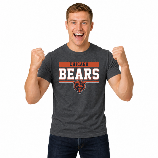 Chicago Bears  Charcoal T-Shirt for Men and Women - Charcoal