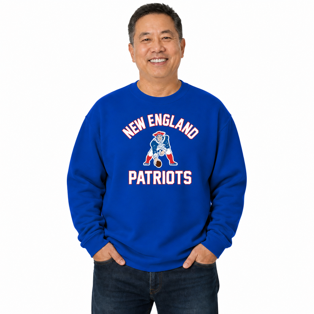 New England Patriots Gameday Crewneck Sweatshirt - Royal