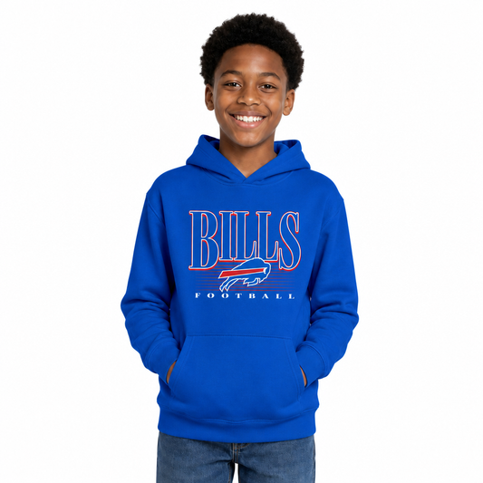 Buffalo Bills NFL Youth Overtime Blueprint Fleece Hoodie Sweatshirt - Royal
