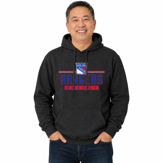 New York Rangers Rangers Hoodie Sweatshirt for Men and Women - Charcoal