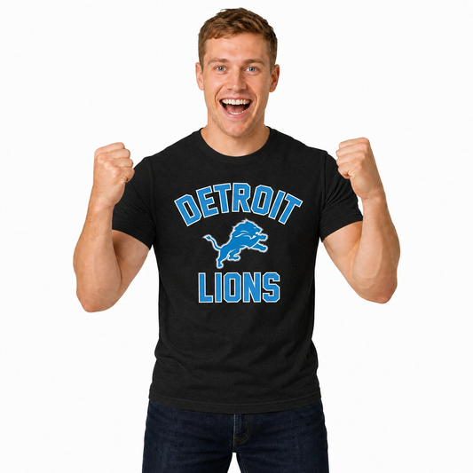 Detroit Lions NFL Gameday T-Shirt for Men and Women - Black