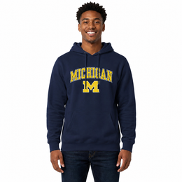 MICH Arch & Logo Gameday Hoodie - Navy