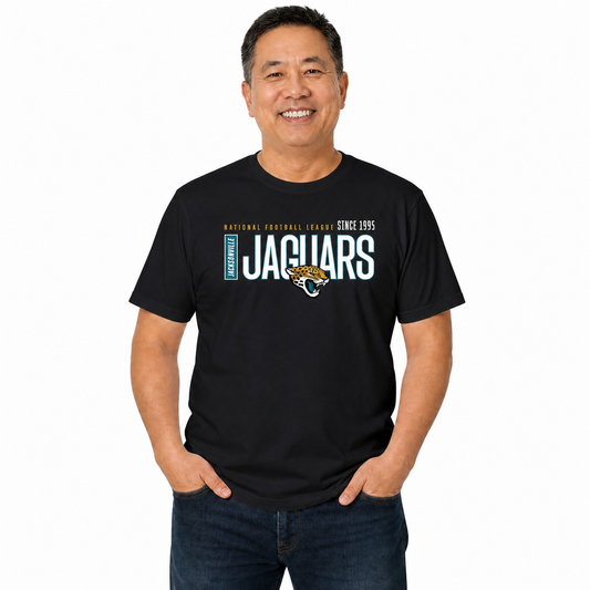 Jacksonville Jaguars  NFL Shirt Men Women Unisex Tag-Free Cotton Gameday Tee - Black