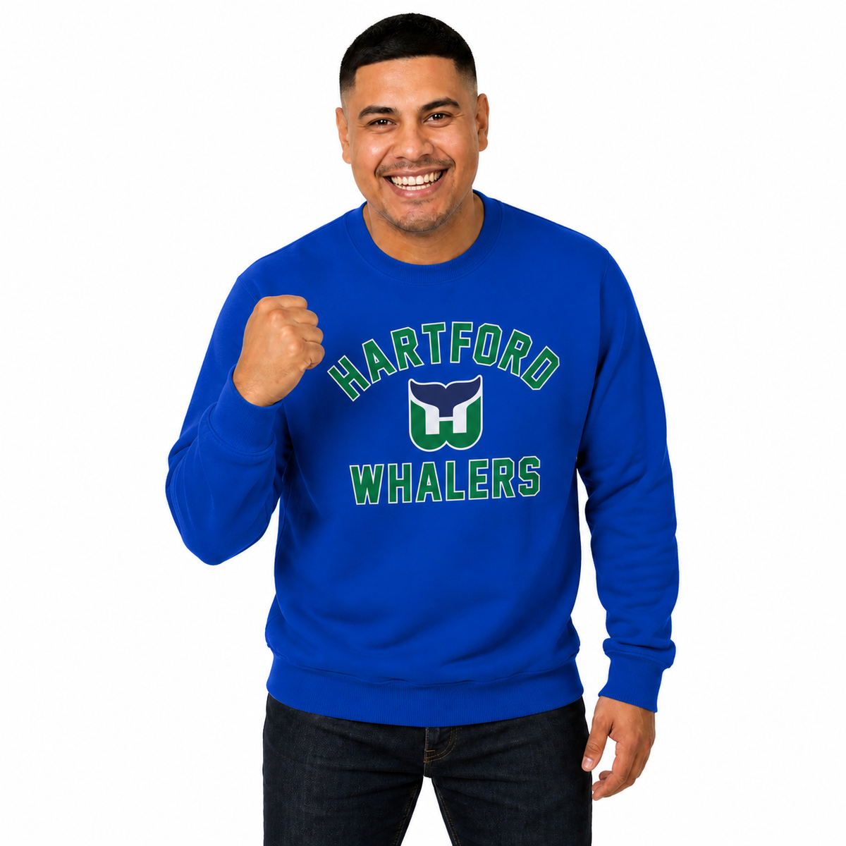 Hartford Whalers Whalers NHL Crewneck Sweatshirt for Men and Women - Royal